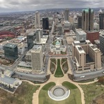 Gateway Arch view from the top